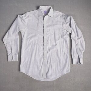 Brooks Brothers 1818 Classic Non-Iron Supima Cotton Casual Dress Shirt Men Sz 15